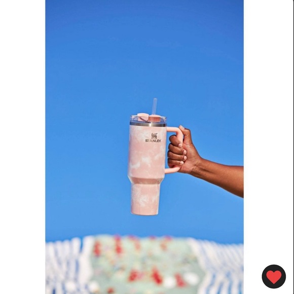 NWT Stanley 40oz Quencher Peach Pink Tie Dye New H2.0 Tumbler Cup - Picture 9 of 16